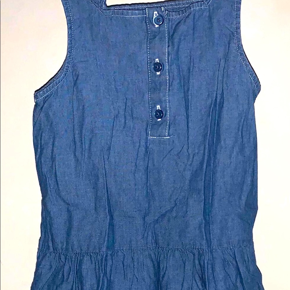 Girl sleeveless jeans dress, NWOT